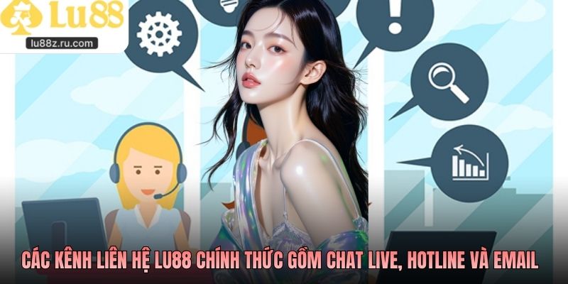 Các kênh liên hệ Lu88 chính thức gồm chat live, hotline và email