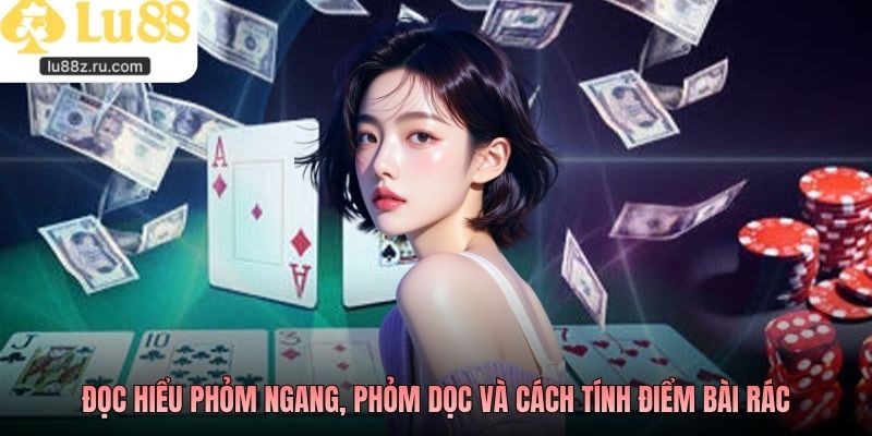 Đọc hiểu phỏm ngang, phỏm dọc và cách tính điểm bài rác