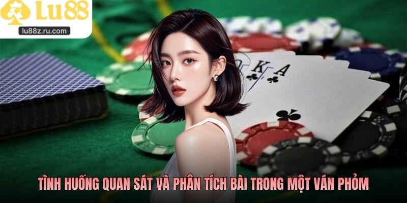 Tình huống quan sát và phân tích bài trong một ván phỏm
